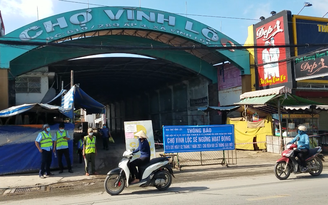 TP.HCM: Nhiều chợ ở H.Bình Chánh tạm ngừng hoạt động, người mua đến cửa quay về