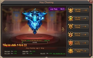 Tăng bậc Huy Chương, khẳng định đẳng cấp trong webgame Đại Kiếm Vương