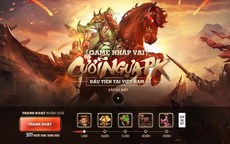 Mã Đạp Thiên Quân mở trang chủ, cho game thủ báo danh nhận thưởng