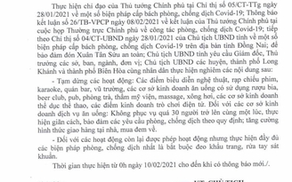 Đồng Nai tạm ngưng các hoạt động tập trung đông người từ 10.2 để phòng Covid-19