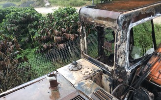 Lâm Đồng: Điều tra vụ đốt 2 xe máy đào của doanh nghiệp