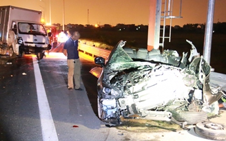 Tai nạn trên cao tốc Hạ Long - Hải Phòng, 2 người chết, 3 người bị thương