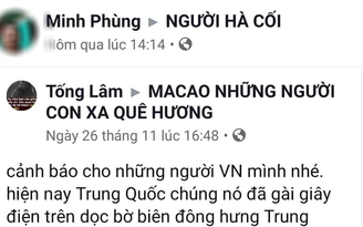 7 người Việt chết vì điện giật ở biên giới Trung Quốc là tin thất thiệt