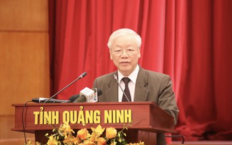 Tổng bí thư Nguyễn Phú Trọng: Quảng Ninh cần phòng ngừa cán bộ vấp ngã, sai lầm