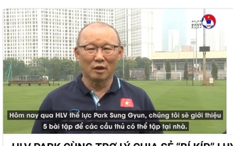 Cầu thủ Việt Nam nhận chỉ thị đặc biệt của thầy Park và bác sĩ đội tuyển