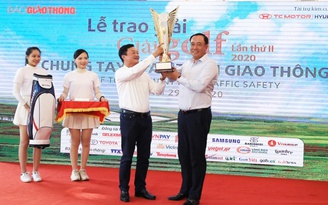 Giải golf kêu gọi được 2,6 tỉ đồng trao Quỹ chung tay vì an toàn giao thông