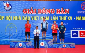 Kết thúc Giải bóng bàn Cúp Hội Nhà báo Việt Nam