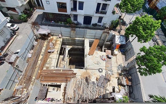 Hà Nội: Tạm dừng thi công công trình nhà dân được cấp phép thi công 4 tầng hầm