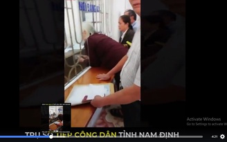Nam Định nói gì về clip 'dân chui qua lỗ để làm việc với cán bộ'?