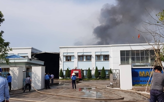 Cháy lớn tại Công ty may mặc ở Hải Dương