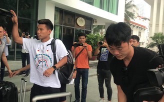 Các cầu thủ HAGL gây chú ý trong ngày đội tuyển bóng đá Việt Nam hội quân