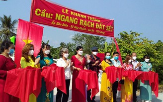 Khánh thành cây cầu ‘Nghĩa tình’ tại huyện Cái Bè, tỉnh Tiền Giang