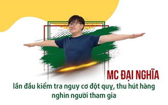 MC Đại Nghĩa lần đầu kiểm tra nguy cơ đột quỵ, cảnh báo mọi người lưu tâm