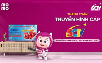 Thanh toán cước SCTV dễ dàng qua ví điện tử Momo