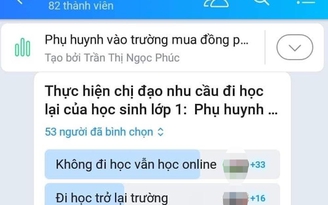 Chưa tới 30% phụ huynh lớp 1 ở TP.HCM đồng ý cho con đi học trực tiếp