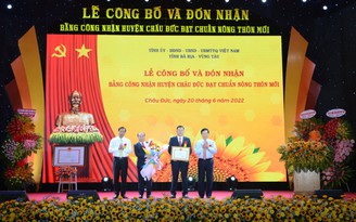 Bà Rịa - Vũng Tàu: Phấn đấu đưa nhiều địa phương đạt chuẩn nông thôn mới nâng cao