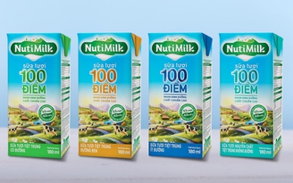 NutiFood tung 'siêu phẩm' - sữa tươi 100 điểm chuẩn ngoại nhập