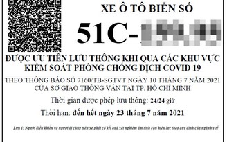 Gần 11.000 phương tiện xin cấp 'thẻ xanh' lưu thông qua TP.HCM