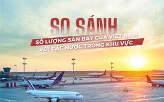 Mật độ sân bay tại Việt Nam nằm nhóm cuối bảng trong khu vực