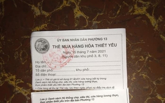Đến lượt Q.Tân Bình, TP.HCM phát phiếu đi chợ theo ngày