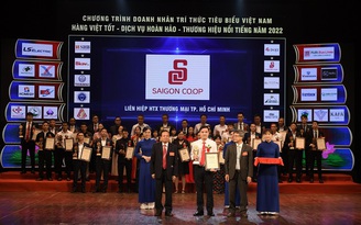 Saigon Co.op đạt Top 10 thương hiệu nổi tiếng hàng đầu năm 2022