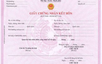 Giấy đăng ký kết hôn mất, hư, mờ chữ làm lại, đăng ký lại ở đâu?