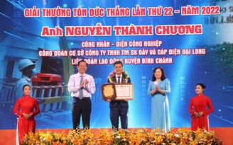 TP.HCM: Trao giải thưởng Tôn Đức Thắng cho 20 cá nhân tiêu biểu