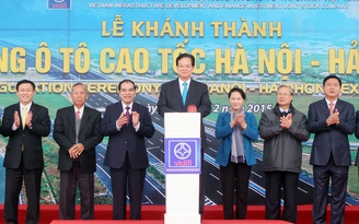 Thủ tướng phát lệnh thông xe cao tốc 2 tỉ USD Hà Nội - Hải Phòng