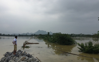 Hà Nội: Hơn 10 m đê biến mất, huyện vẫn nói không vỡ đê