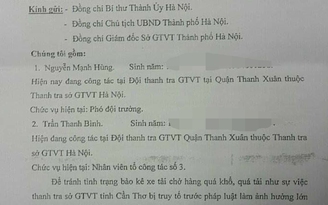 Dừng hoạt động tổ xác minh chánh thanh tra Sở GTVT Hà Nội bị tố 'bảo kê'