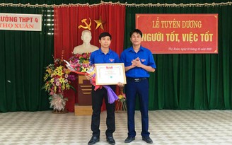 Tuyên dương thầy giáo cứu sống học sinh bị đuối nước