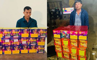 Bắt 2 nghi phạm vận chuyển, buôn bán gần 90 kg pháo nổ