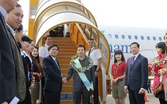 Đón hành khách thứ 5 triệu đến Đà Nẵng bằng đường hàng không