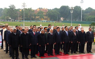 Lãnh đạo Đảng, Nhà nước viếng Chủ tịch Hồ Chí Minh