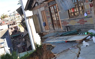 UBND tỉnh Lâm Đồng chỉ đạo điều tra vụ múc đất xây khách sạn làm sập nhà dân