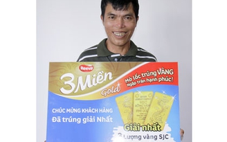 Ăn mì trúng 3 cây vàng - cha con gia đình nghèo có tiền chữa bệnh