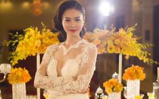 Ninh Dương Lan Ngọc 'lột xác' táo bạo với váy cưới xuyên thấu
