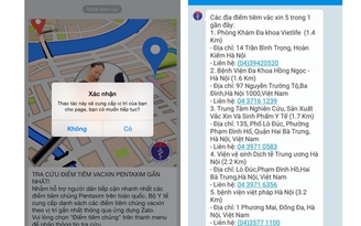 Bộ Y Tế cho tra cứu điểm tiêm vắc xin gần nhất qua Zalo