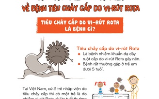 Những điều cần biết về bệnh tiêu chảy cấp do vi-rút Rota