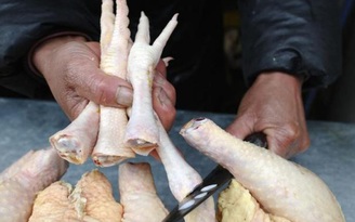 Trung Quốc tiêu hủy 19,6 tấn chân gà đông lạnh không giấy kiểm dịch