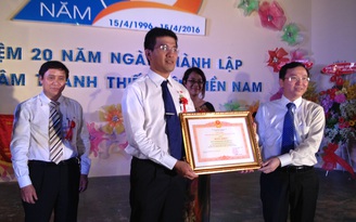 Trung tâm Thanh thiếu niên Miền Nam nhận bằng khen của Thủ tướng