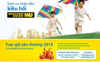 Nam A Bank cùng Western Union 'trao gửi yêu thương' cho khách hàng
