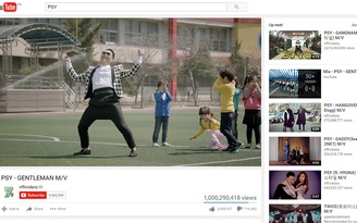 Hit 'Gentleman' của Psy cán mốc 1 tỉ lượt xem trên Youtube