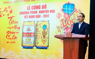 Habeco chi hơn 30 tỉ đồng khuyến mại tết Đinh Dậu 2017
