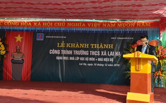 PVFCCo khánh thành trường Trường THCS xã Lai Hạ, huyện Lương Tài, tỉnh Bắc Ninh