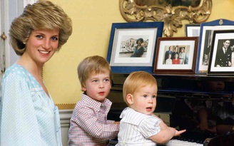 Hoàng tử William và Harry dựng tượng mẹ Diana