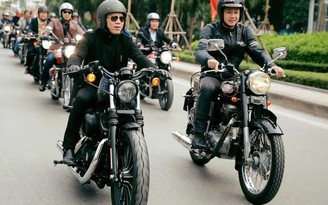 MC Anh Tuấn cùng đoàn 160 mô tô diễu hành tưởng nhớ Trần Lập