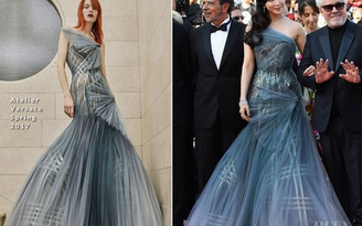 Mỹ nhân lộng lẫy trong váy Versace