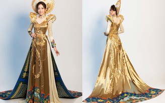 Hé lộ trang phục dân tộc Á hậu Phương Nga mang đến 'Hoa hậu Hòa bình Quốc tế'
