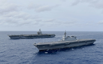 Tàu chiến Mỹ-Nhật tập trận trên Biển Đông: Bước ngoặt hợp tác mới